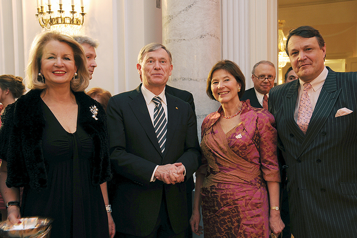Christel Heilmann auf Schloss Bellevue